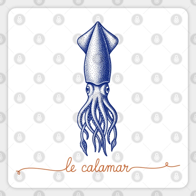 Le Calamar Magnet by enrynz